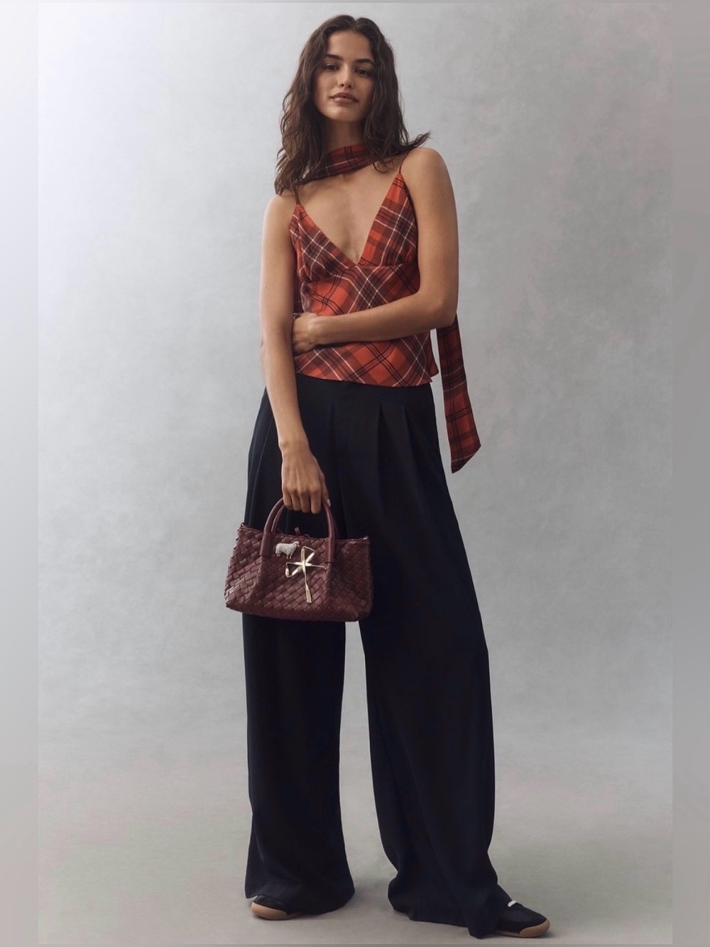 Maeve Clara Scarf-Neck Cami Tank Top
